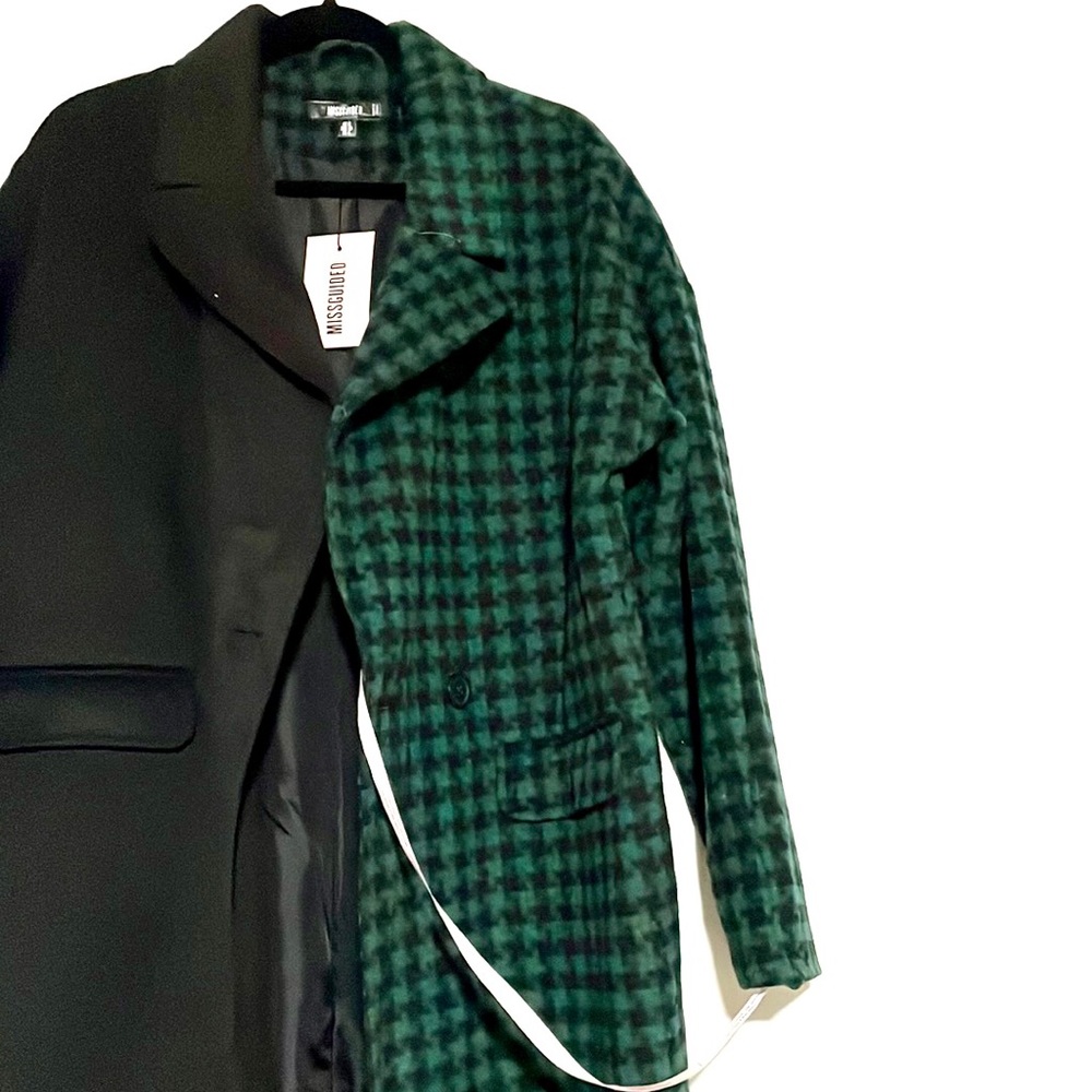 Missguided Mix Media trench coat